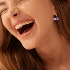 Natural Amethyst 14K Gold Filled Dangle Earrings