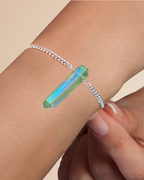 Titanium Coated Natural Quartz Adjustable Bracelet