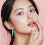 Beaded Earrings With Silver Post Statement Design