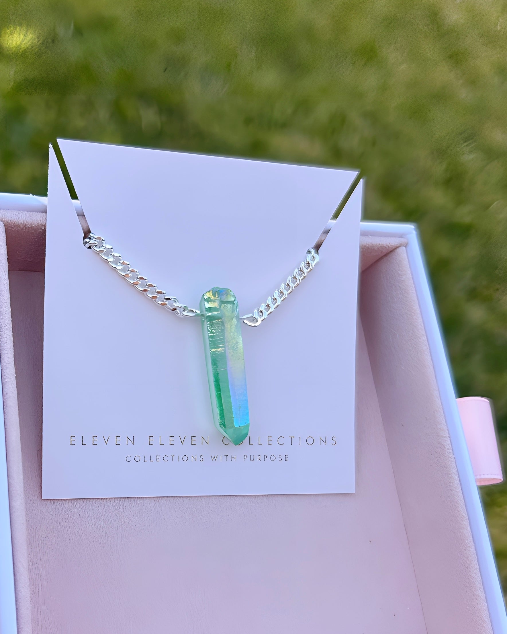 Titanium Coated Natural Quartz Adjustable Bracelet