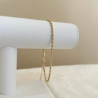 Twist Gold Chain Ankle Bracelet