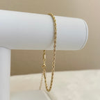 Twist Gold Chain Ankle Bracelet
