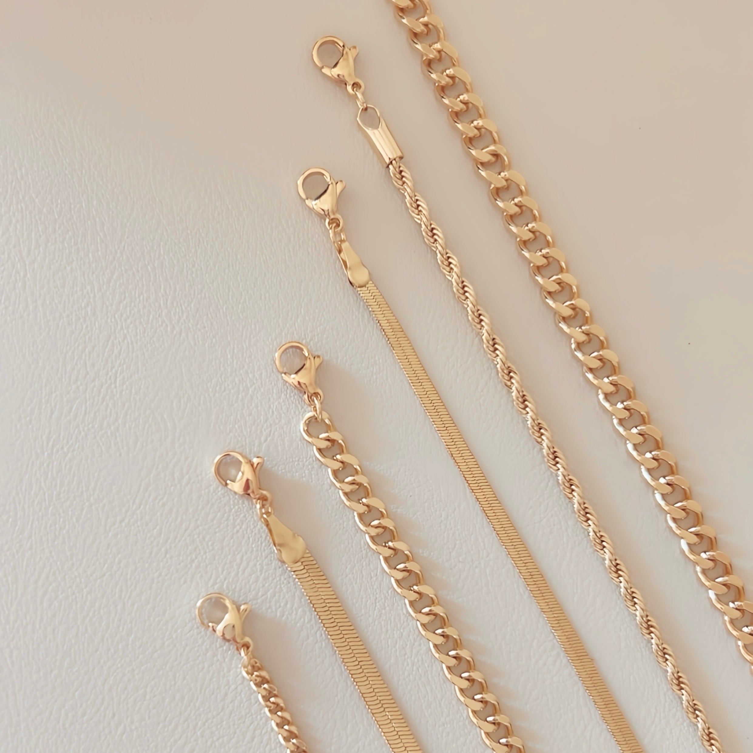 Adjustable Gold Chain Ankle Bracelet