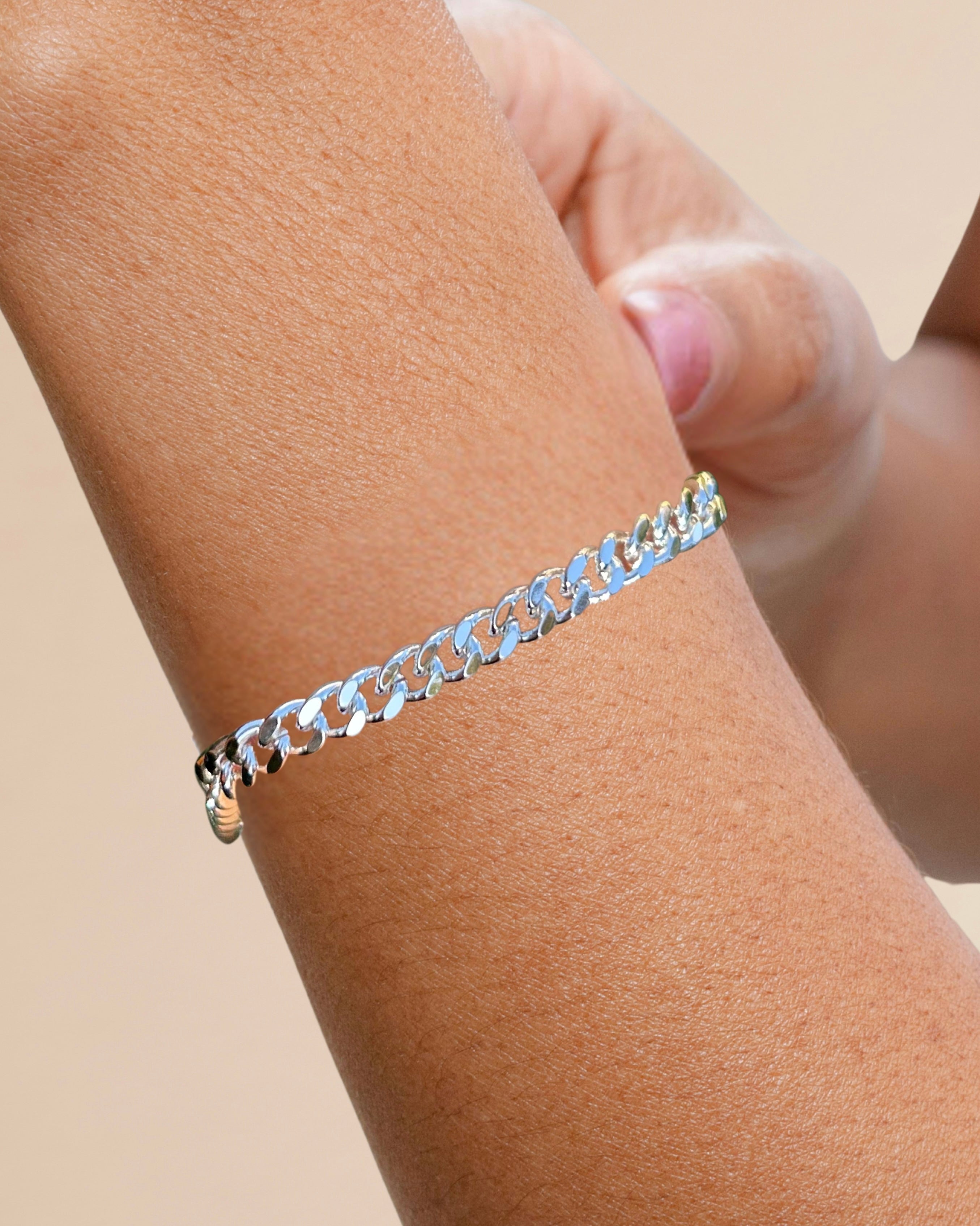 Silver Plated Adjustable Bracelet with Natural Amazonite Gemstone Extender