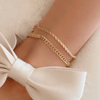 Adjustable Gold Chain Ankle Bracelet