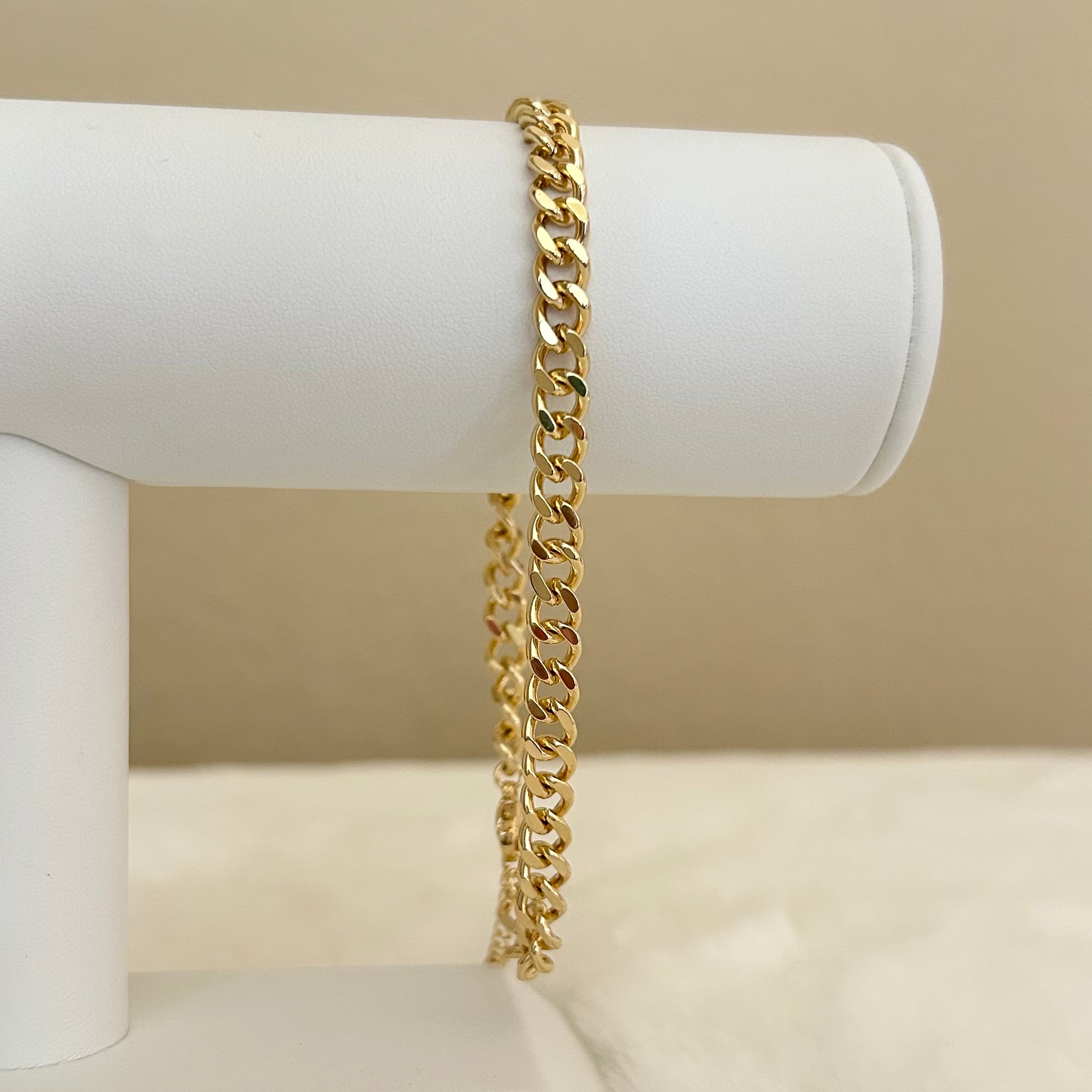 Adjustable Gold Chain Ankle Bracelet